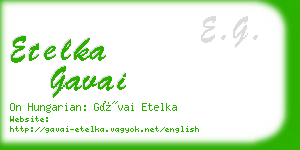 etelka gavai business card